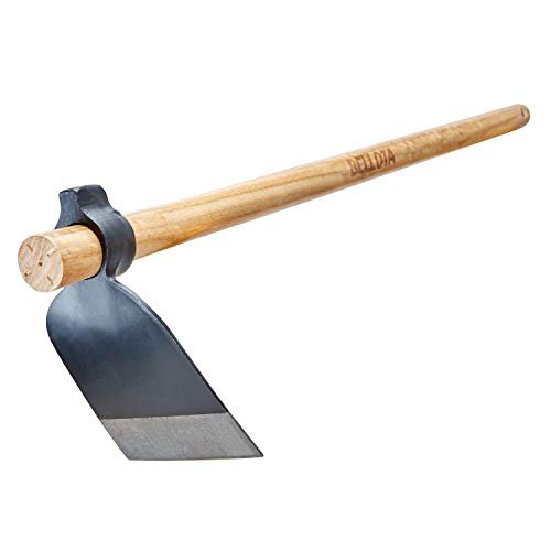 Bellota zappa forgiata con taglio dritto sistema anti-rotazione manico di legno