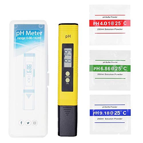 PH Tester Misuratore Digitale, Misuratore PH Digitale Gamma 0.00-14.00 Penna PH, Portatile PH test, Penna PH P