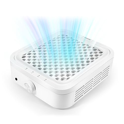 Aspiratore per unghie JODSONE JODSONE Collettore di polveri per unghie, 120 W, potente aspiratore, con filtro riutilizzabile, strumento per manicure e pedicure, per lucidatura unghie acriliche e uso domestico