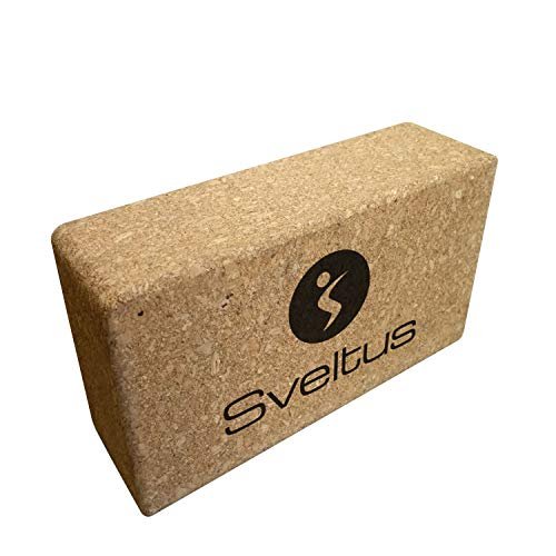 Sveltus sveltus Yoga Brick in Sughero Mattone Unisex Adulto: immagine prodotto blocco yoga
