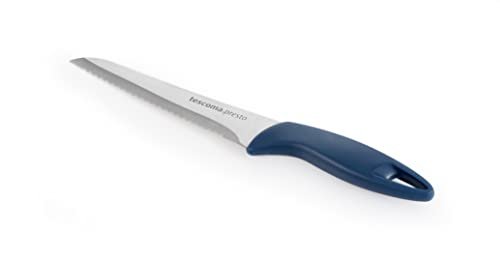 Tescoma 863035 Coltello seghettato per Pane, lama inox 16 cm, Blu