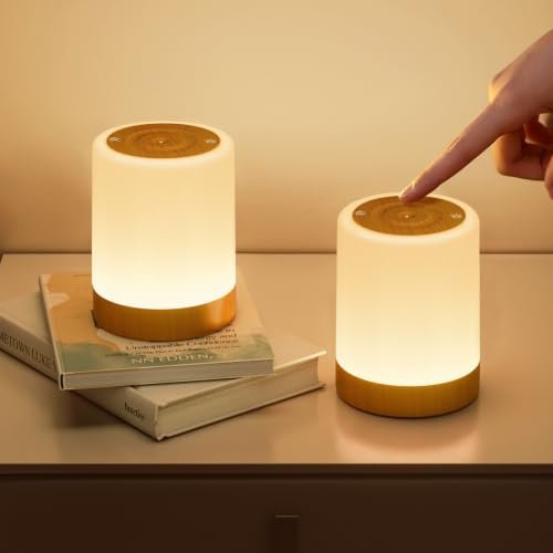 NIWOHOM NIWOHOM 2pcs Lampada da Comodino Senza Fili lampada da comodino