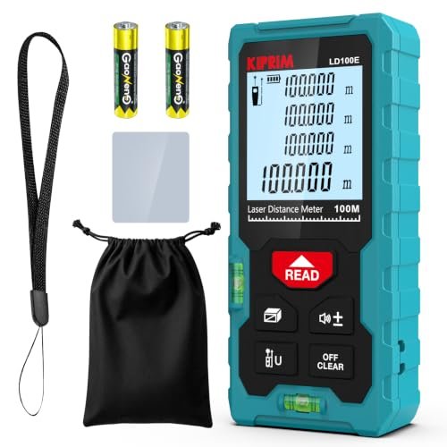 Metro Laser Professionale 70M Misuratore Distanza LCD 2 Bolle Orizzontali