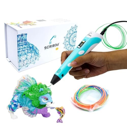 SCRIB3D SCRIB3D P1 Penna 3D con Display – Kit con Filamento PLA e Stencil