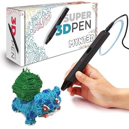 MYNT3D MYNT3D Penna Super 3D, penna per stampa 3D compatibile con ABS e PLA da 1,75 mm
