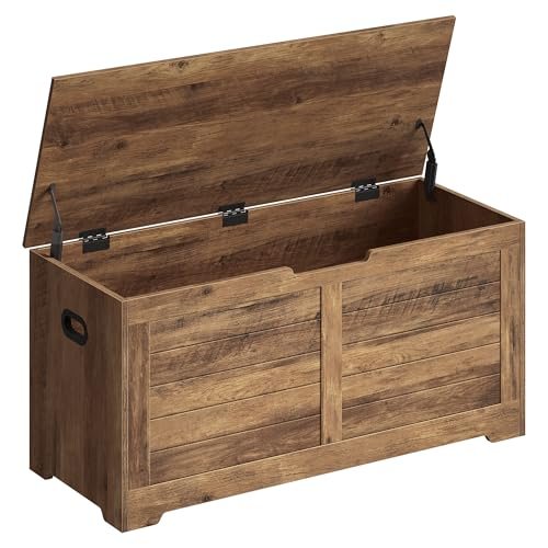 VASAGLE cassapanca panca portaoggetti pouf organizzatore 2 cerniere