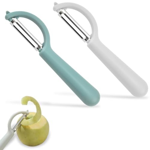 TEOZBLU 2 pezzi sbucciatore universale pelapatate a forma di P