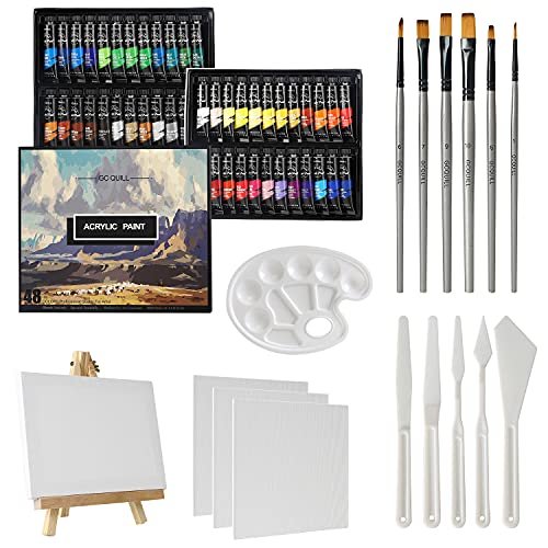 GC QUILL kit per pittura acrilica, immagine reale del prodotto