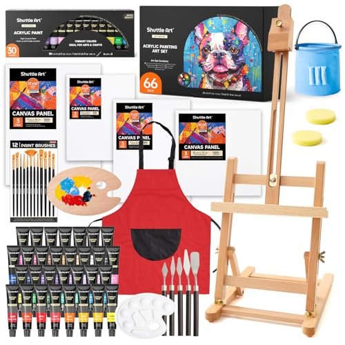 Shuttle Art kit per pittura acrilica, immagine reale del prodotto