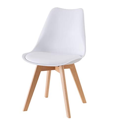 Baroni Home sedie con gambe in legno