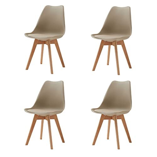 GrandCA HOME sedie con gambe in legno