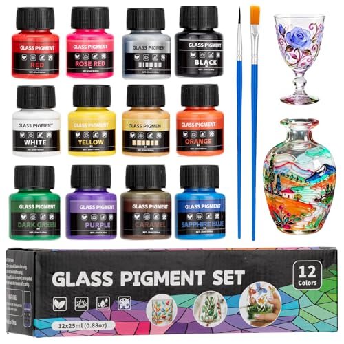 Onperpoe kit per pittura su vetro, immagine reale del prodotto