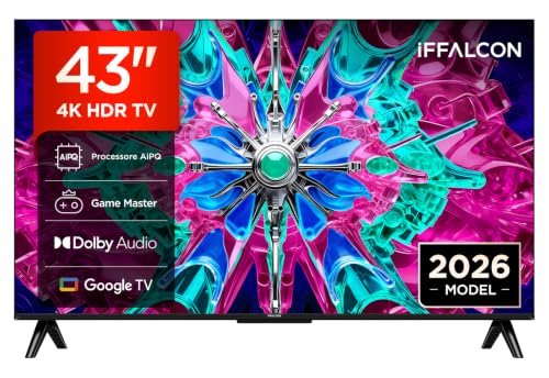 iFFALCON 43U65A smart TV 4K HDR Direct LED da 43 pollici con Google TV